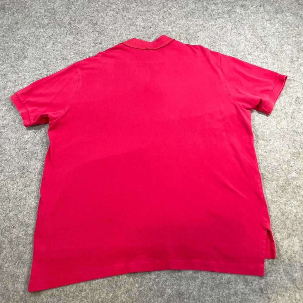 Polo Ralph Lauren Mens Polo Shirt XXL Red Short Sleeve Pique Pony Logo